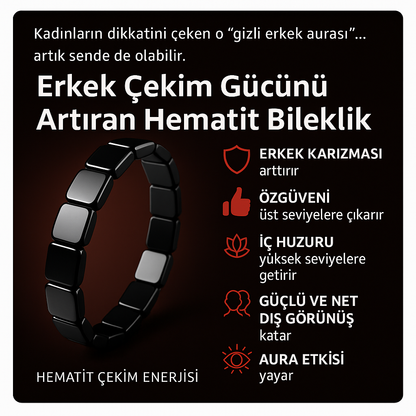 Alfa Takı – Maskülen Enerji, Libido ve Cinsel İstek Destekleyici Hematit Bileklik