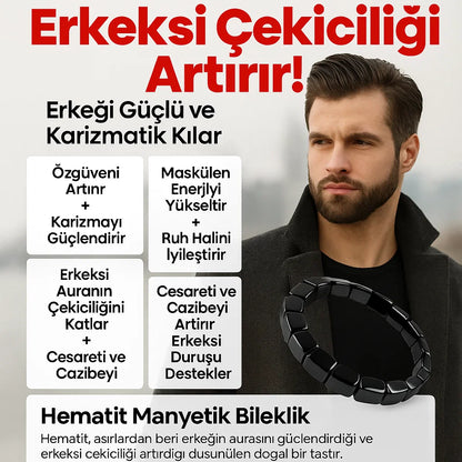 Alfa Takı – Maskülen Enerji, Libido ve Cinsel İstek Destekleyici Hematit Bileklik