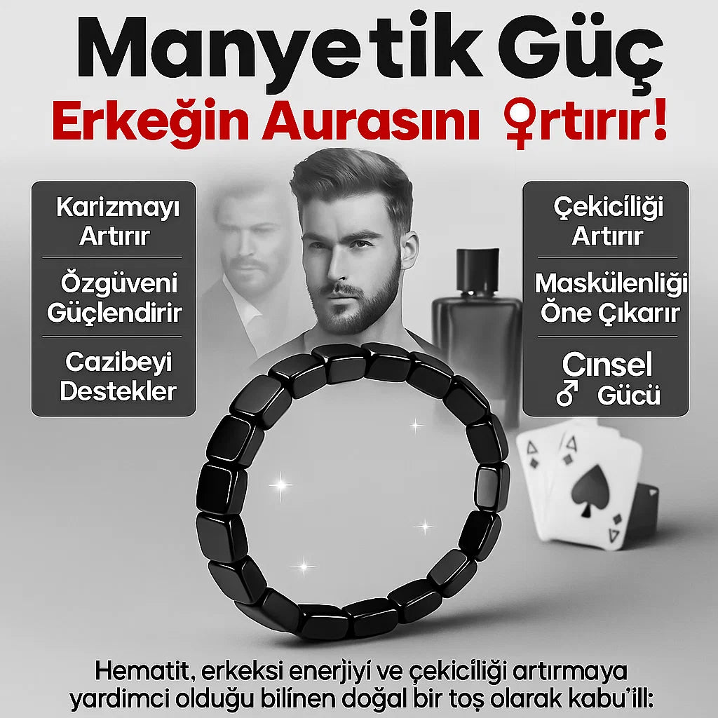 Alfa Takı – Maskülen Enerji, Libido ve Cinsel İstek Destekleyici Hematit Bileklik